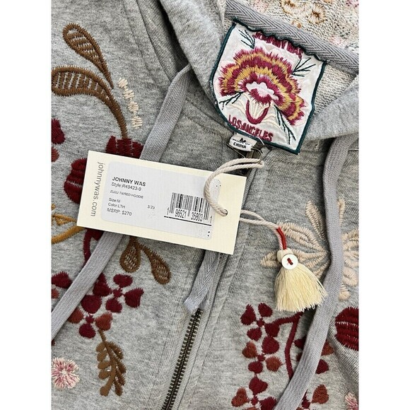 NWT Johnny Was Zuzu R49423-9 Tiered Hoodie Jacket Hooded Coat Size M $270 JWLA - Picture 7 of 12